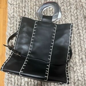 EDUN Suede Bibi Leather Bag